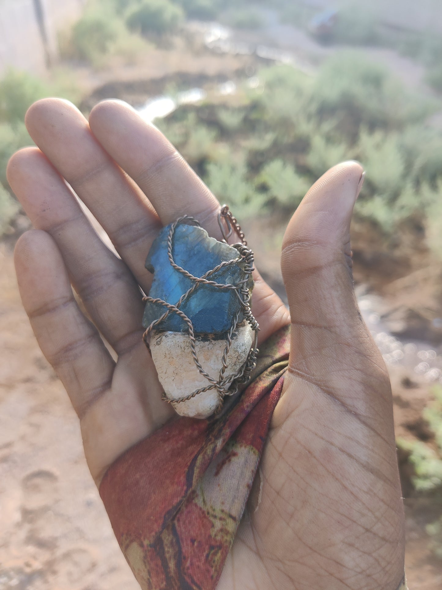 LABRADORITE + ARIZONA QUARTZ